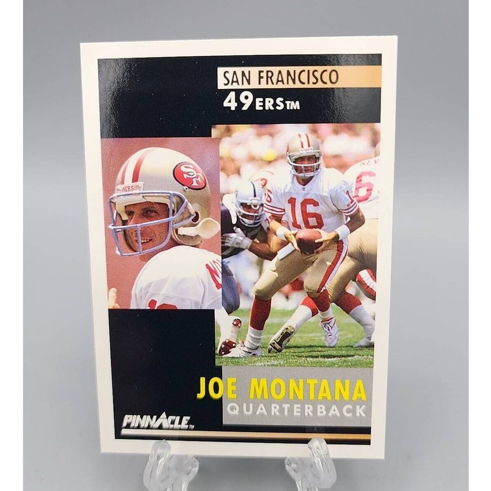 Joe Montana 1991 Pinnacle #66 Football Trading Card
